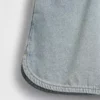 Kids High Rise Denim Easy Shorts