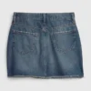 Kids High Rise Denim Skirt