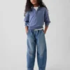 Kids High Rise Easy Barrel Jeans
