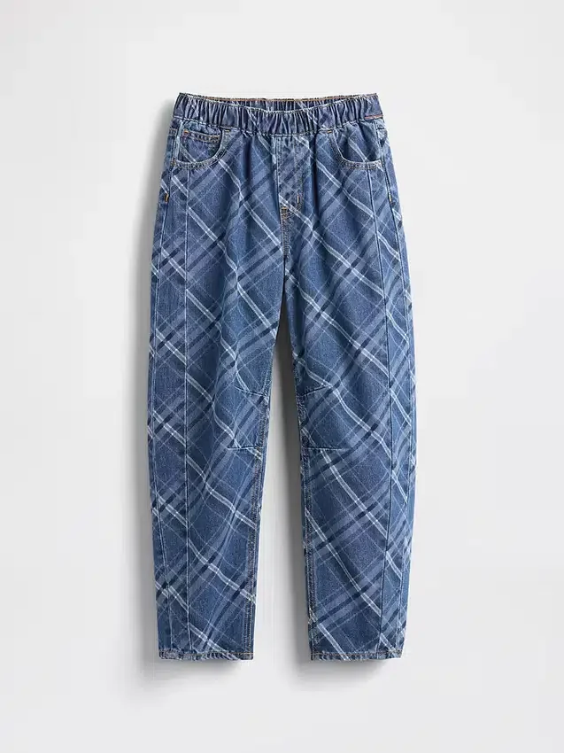 Kids High Rise Easy Barrel Jeans