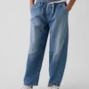 Kids High Rise Easy Barrel Jeans
