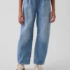 Kids High Rise Easy Barrel Jeans
