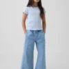 Kids High Rise Stride Easy Wide-Leg Ankle Jeans