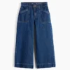 Kids High Rise Stride Wide-Leg Ankle Jeans