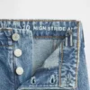Kids High Rise Stride Wide-Leg Ankle Jeans