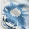 Kids High Rise Tie-Dye Denim Easy Shorts