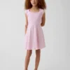 Kids Jersey Square-Neck Dress