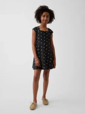 Kids Jersey Square-Neck Dress