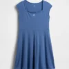 Kids Jersey Square-Neck Dress