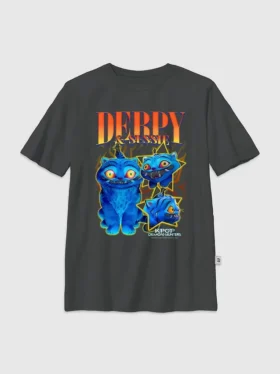Kids K-Pop Demon Hunters Derpy Y2K Graphic T-Shirt