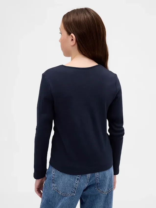 Kids Keyhole Bow Fitted T-Shirt