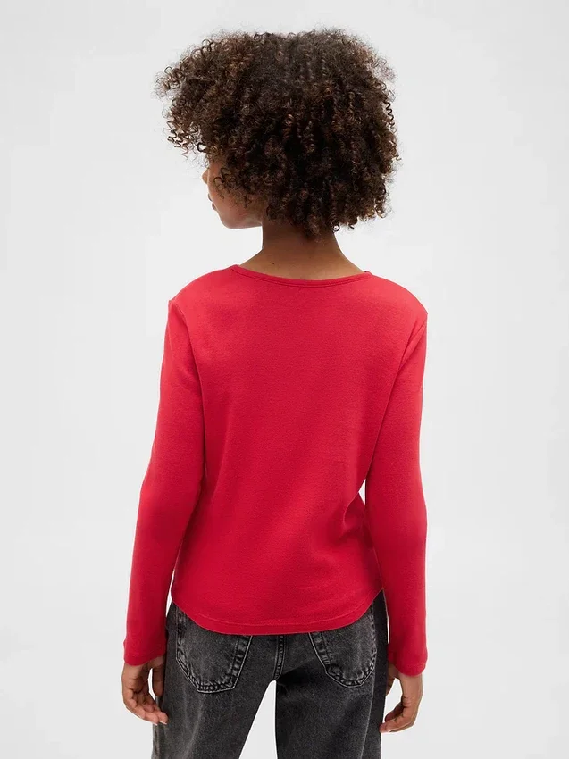 Kids Keyhole Bow Fitted T-Shirt