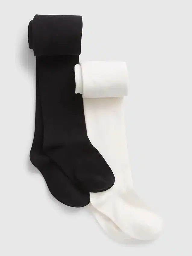 Kids Knit Basic Tights (2-Pack)
