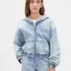 Kids Knit Denim Zip Hoodie