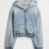 Kids Knit Denim Zip Hoodie