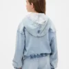 Kids Knit Denim Zip Hoodie