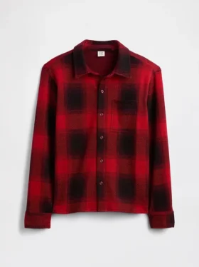 Kids Knit Jersey Plaid Shirt