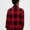 Kids Knit Jersey Plaid Shirt