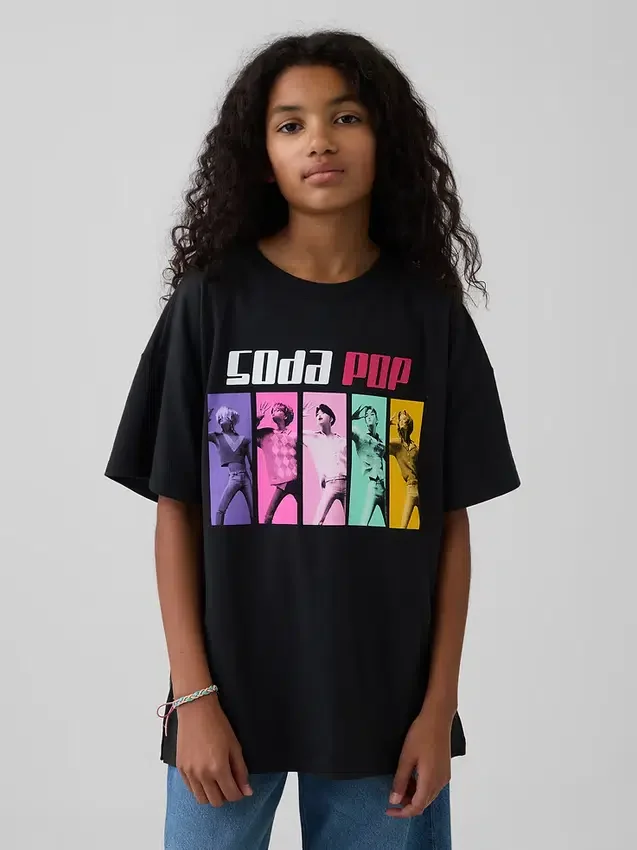 Kids Kpop Demon Hunters Graphic Tunic T-Shirt