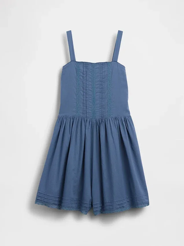 Kids Lace-Trim Romper