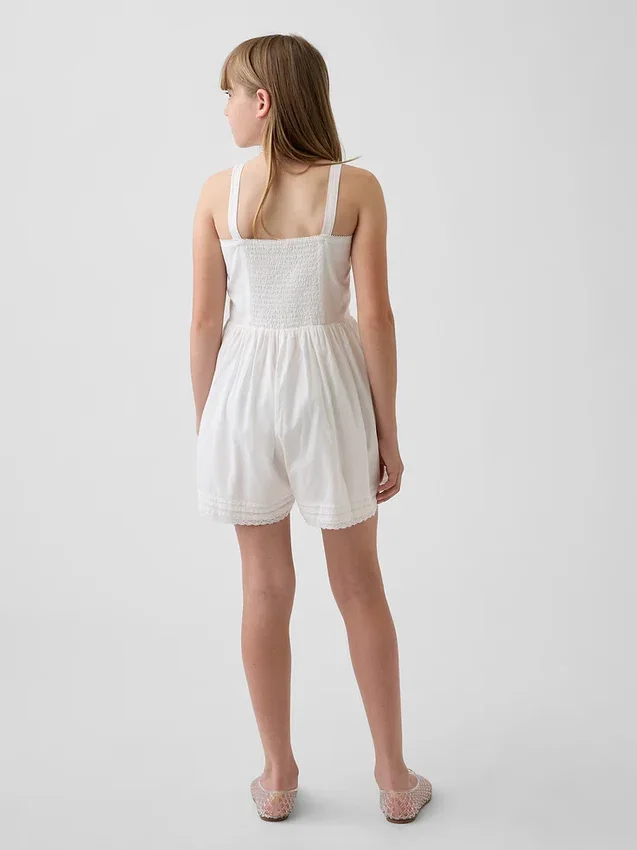 Kids Lace-Trim Romper