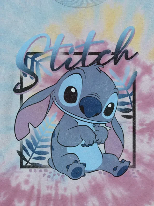 Kids Lilo and Stitch Tie Dye Graphic Tee
