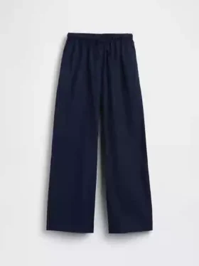 Kids Linen-Cotton Easy Wide-Leg Pants