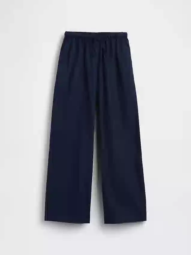 Kids Linen-Cotton Easy Wide-Leg Pants