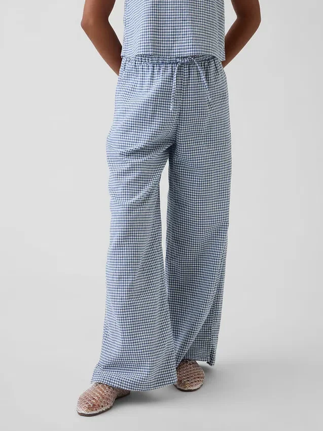 Kids Linen-Cotton Easy Wide-Leg Pants