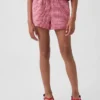 Kids Linen-Cotton Gingham Easy Shorts