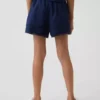 Kids Linen-Cotton Lace-Trim Easy Shorts