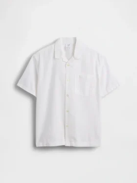 Kids Linen-Cotton Relaxed Vacay Shirt