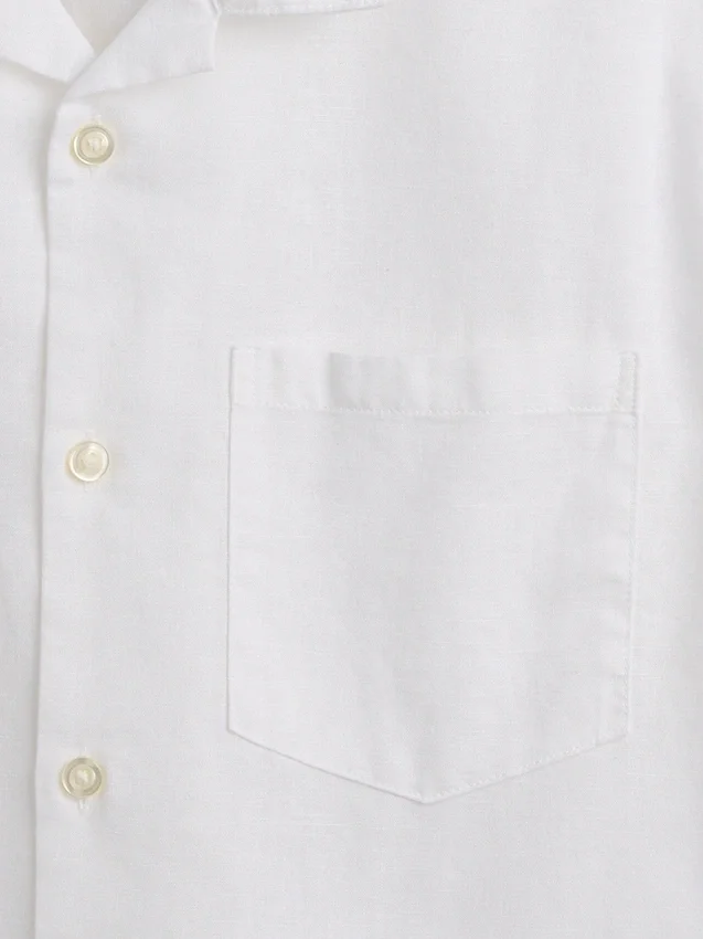 Kids Linen-Cotton Relaxed Vacay Shirt