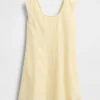 Kids Linen-Cotton Scoop Neck Dress