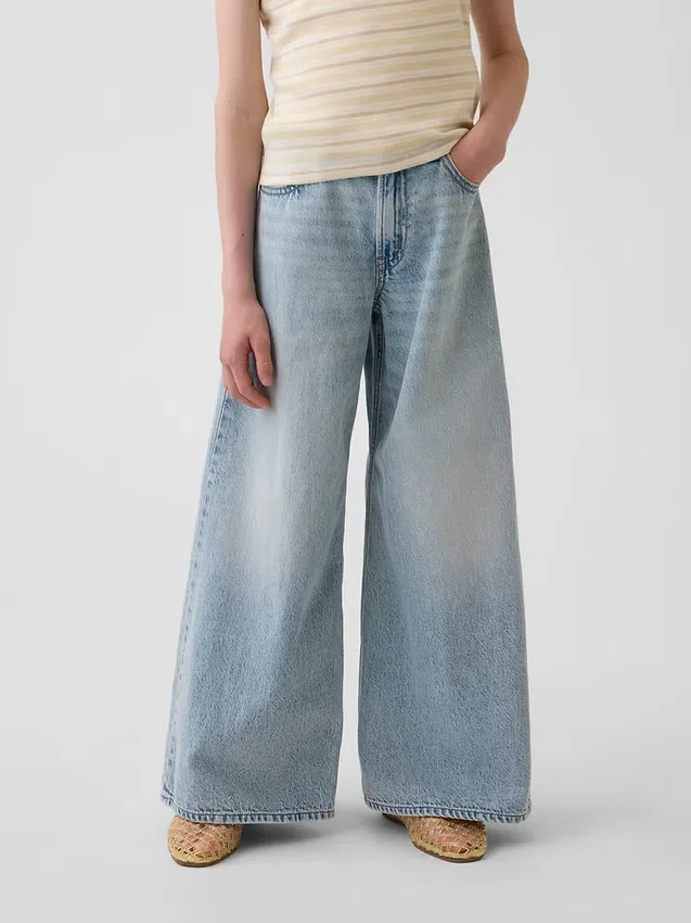 Kids Low Rise Baggy Jeans