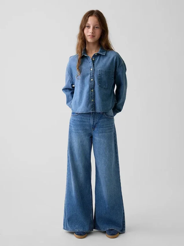 Kids Low Rise Baggy Jeans