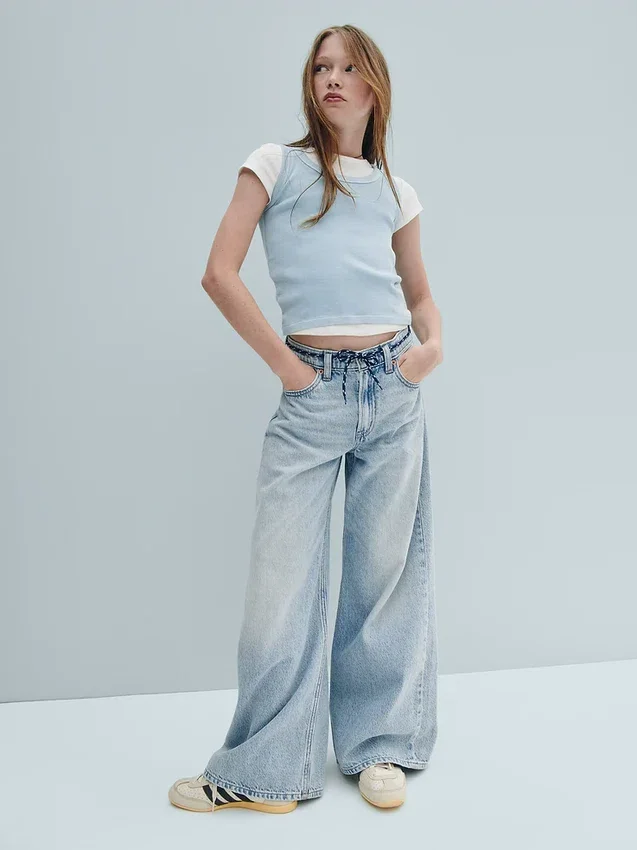 Kids Low Rise Baggy Jeans