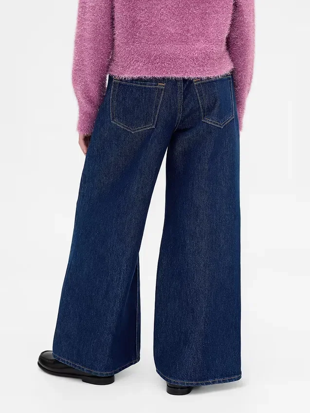 Kids Low Rise Easy Metallic Baggy Jeans