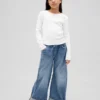 Kids Low Rise Easy Wide-Leg Baggy Jeans