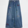 Kids Low Rise Embroidered Baggy Jeans