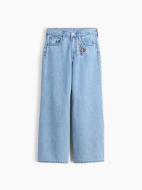 Kids Low Rise Embroidered I Heart Ny Baggy Jeans