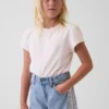 Kids Low Rise Lace-Trim Baggy Jeans