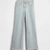 Kids Low Rise Lace-Up Relaxed Flare Jeans