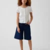 Kids Low Rise Longline Denim Shorts