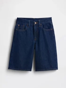 Kids Low Rise Longline Denim Shorts