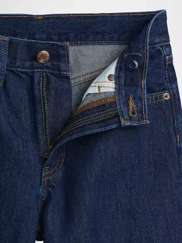 Kids Low Rise Longline Denim Shorts