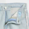Kids Low Rise Longline Denim Shorts