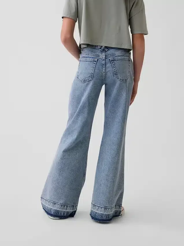 Kids Low Rise Relaxed Flare Jeans
