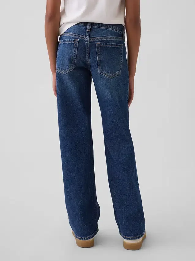Kids Low Rise Relaxed Straight Jeans