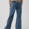Kids Low Rise Seamed Relaxed Flare Jeans